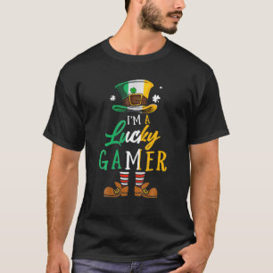 Camiseta Leprechaun, sou uma Rua Feliz Gamer Sortudo.
