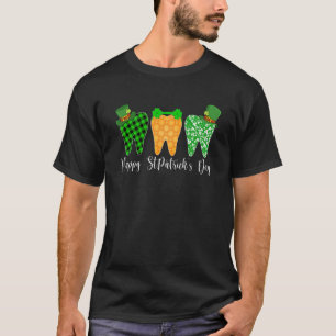 Camiseta Leprechaun Tooth Shamrock Rua Patrick Day Dentist