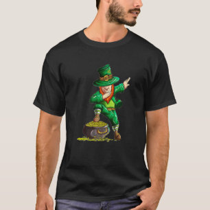 Camiseta Leprechaun Torna O Dab Dabbing Dourado St Patricks