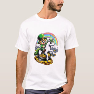 Camiseta Leprechaun Unicorn Cute