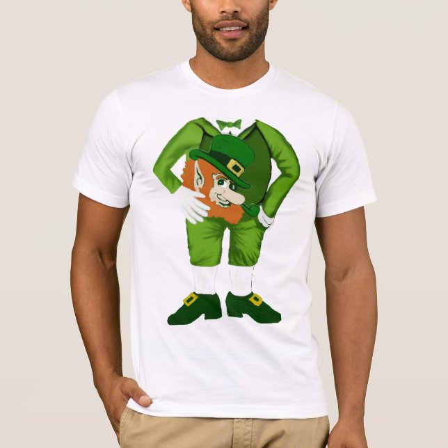 Camiseta Leprechaun (você fornece a cabeça) (Frente)
