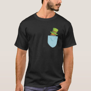 Camiseta Leprechoun Escondido No Bolso, São Patricks Da