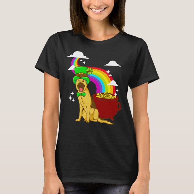 Camiseta Leprechuan German Shepherd (Frente)