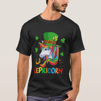 Camiseta Lepricorn Rua Patrick Day Shamrock Leaf Leprechau