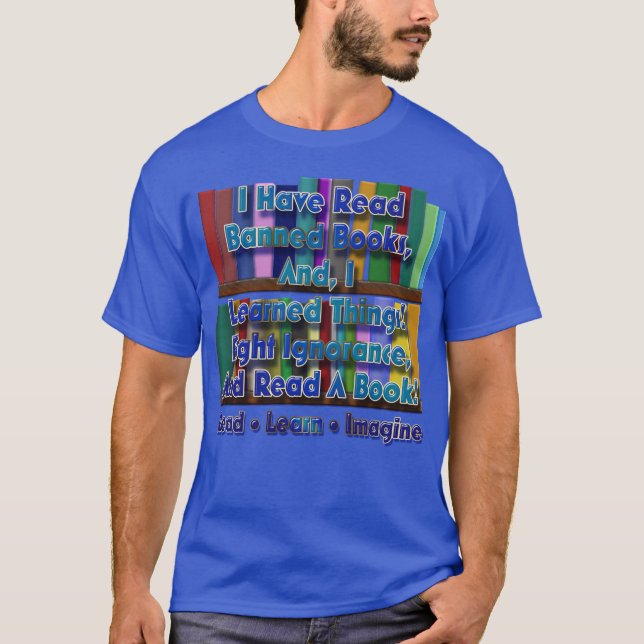 Camiseta Ler, aprender e imaginar (Frente)