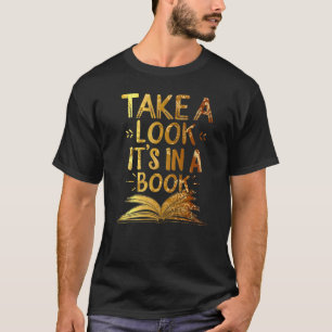 Camiseta Ler Dê Uma Olhada Está Em Um Livro Ouro Os Livros