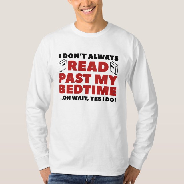 Camiseta Ler Depois da Hora de Dormir (Frente)