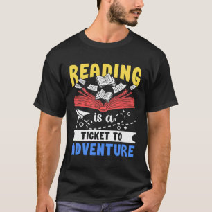 Camiseta Ler É Bilhete Para Aventura Livros Literatura Bo
