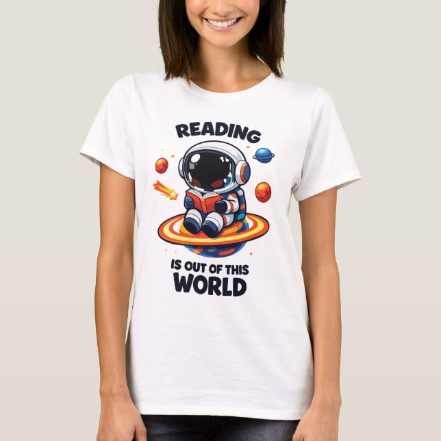 Camiseta Ler é fora deste mundo (Frente)
