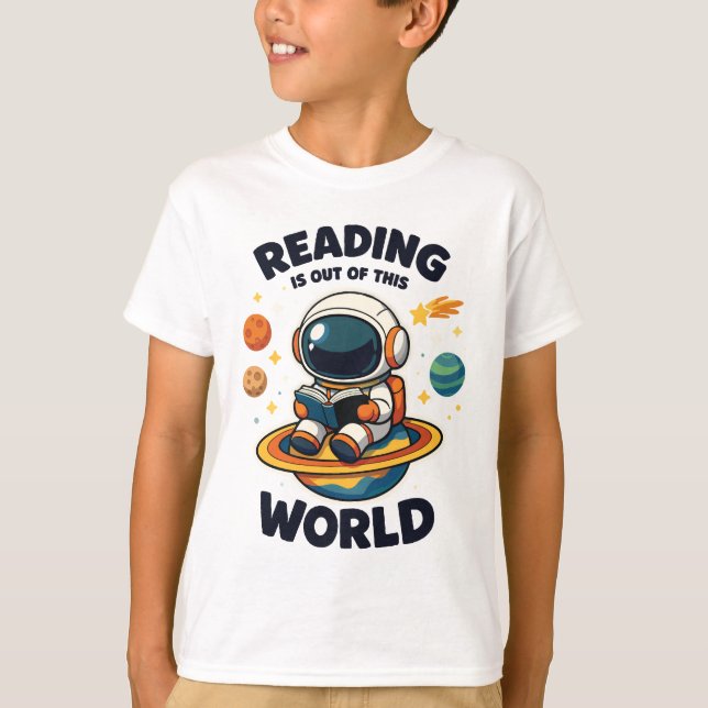 Camiseta Ler é fora deste mundo (Frente)