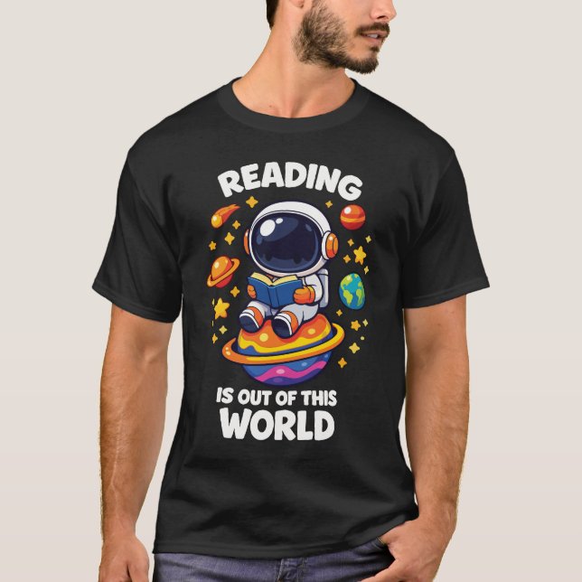 Camiseta Ler é fora deste mundo (Frente)