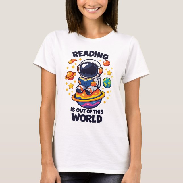 Camiseta Ler é fora deste mundo (Frente)