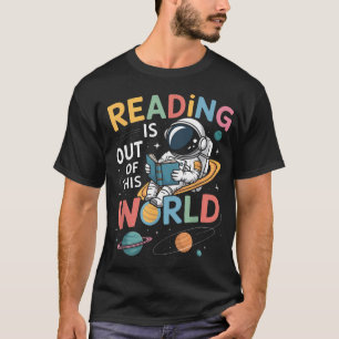Camiseta Ler é fora deste mundo Espaço Livros engraçados