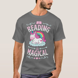 Camiseta Ler É Literacia Magnética Do Livro Unicórnio Advo