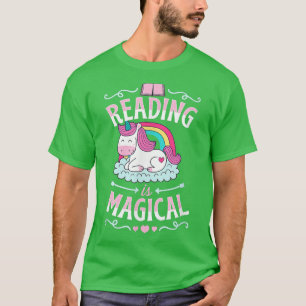 Camiseta Ler É Literacia Magnética Do Livro Unicórnio Advo
