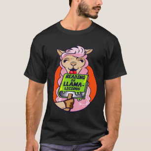 Camiseta Ler É Llama Licious Do Worm De Livro Que Professor