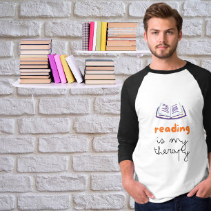 Camiseta ler é minha terapia