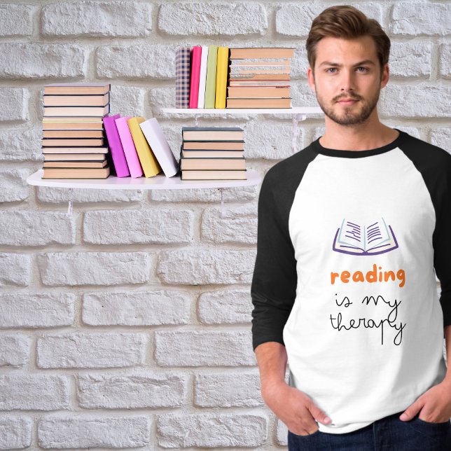 Camiseta ler é minha terapia (Criador carregado)