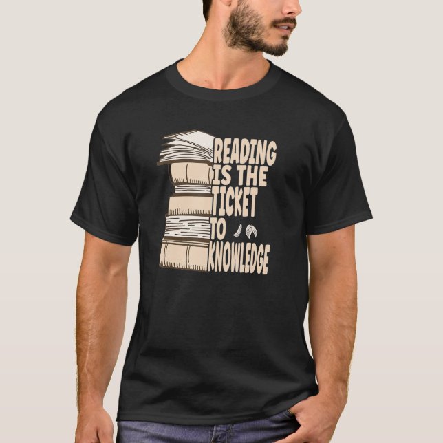 Camiseta Ler é o bilhete para o conhecimento (Frente)