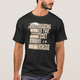 Camiseta Ler é o bilhete para o conhecimento