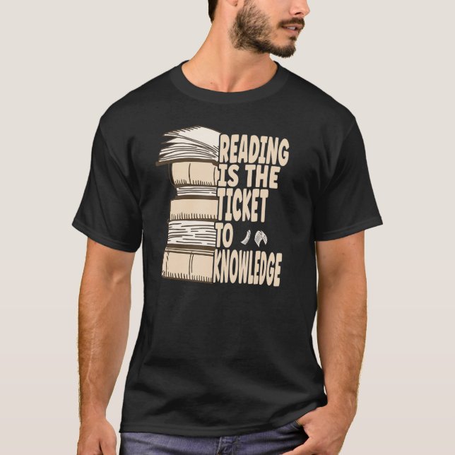 Camiseta Ler é o bilhete para o conhecimento (Frente)