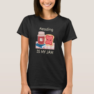 Camiseta Ler é o meu jogo Pun lendo geleia e barba