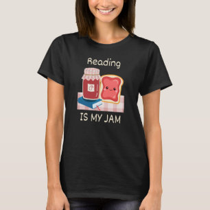 Camiseta Ler é o meu jogo Pun lendo geleia e barba