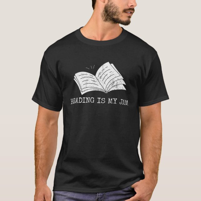 Camiseta Ler é o meu professor de biblioteca Jam Cute (Frente)