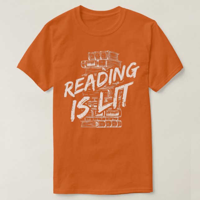 Camiseta Ler é o professor Lit Book Lover (Frente do Design)
