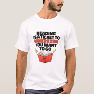 Camiseta Ler É Um Bilhete Para Onde Quer Que Vá Engraçad