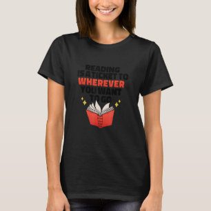 Camiseta Ler é um bilhete para onde você quiser ir