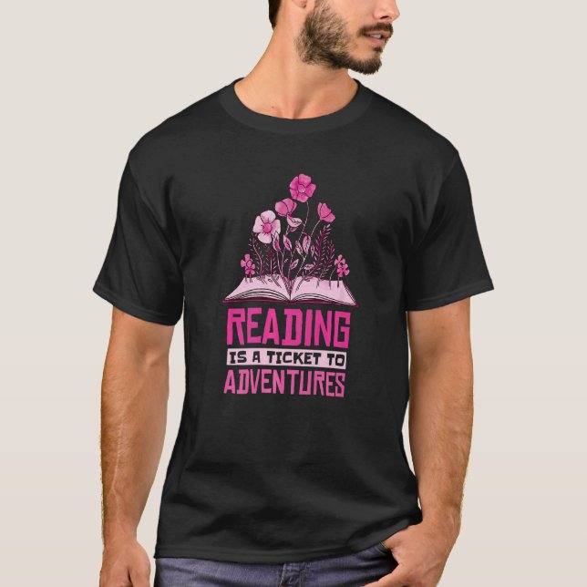 Camiseta Ler Leitura De Professores É Um Bilhete Para Avent (Frente)
