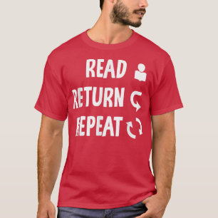 Camiseta Ler Livro de Trabalho da Biblioteca de Replicação 