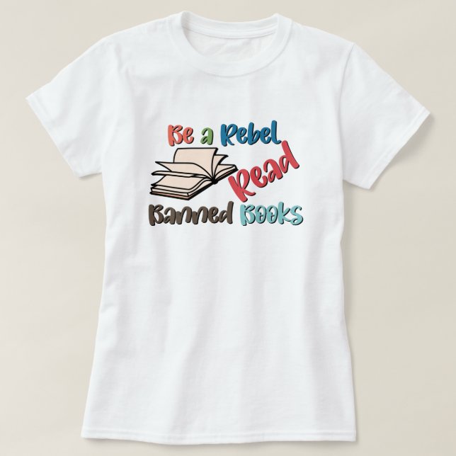 Camiseta Ler Livros Banidos (Frente do Design)
