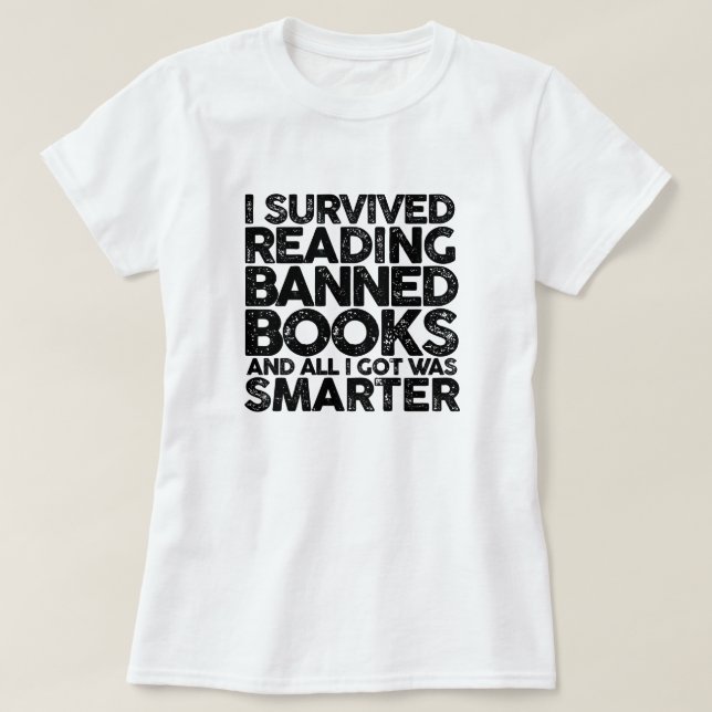 Camiseta Ler Livros Banidos (Frente do Design)
