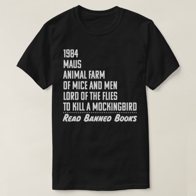 Camiseta Ler Livros Banidos (Frente do Design)