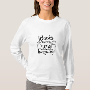 Camiseta Ler Livros De Arte É Minha Linguagem De Amor