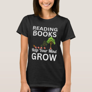 Camiseta Ler Livros De Professores Ajuda Sua Mente A Cresce