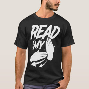 Camiseta Ler Minha Mão em Língua de Sinais Americana para S