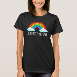 Camiseta Ler o arco-íris do professor Lendo é minha geleia