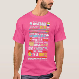 Camiseta Lerei os livros em um presente de leitura de boi p