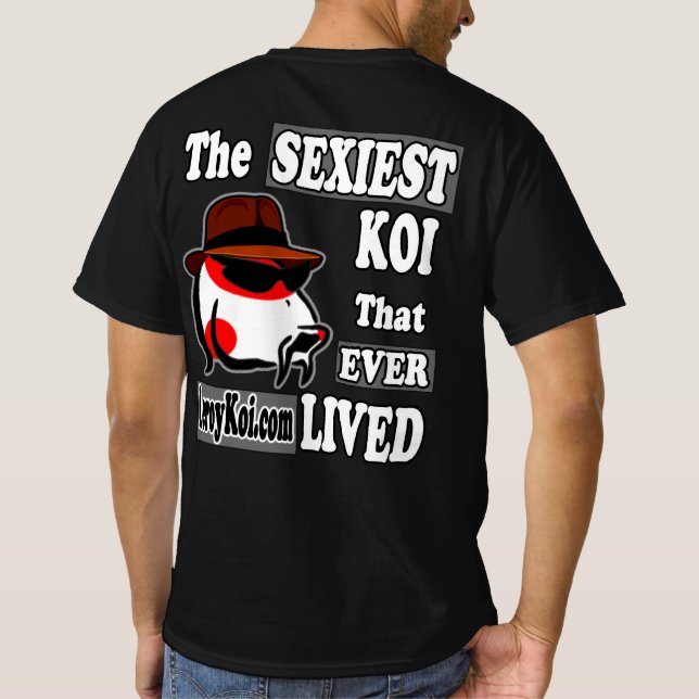 Camiseta Leroy Koi Sexiest Koi com logotipo fronta (Verso)