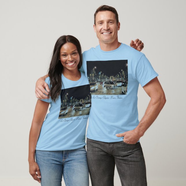 Camiseta Les Champs-Elysées. Paris, França. (Unissex)