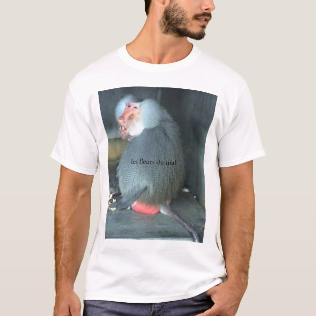 Camiseta les fleurs du mal - babuíno (Frente)