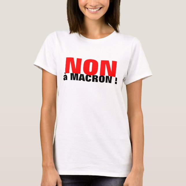 Camiseta Les Francais choissent le NON - t-shirt femme (Frente)