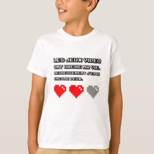 Camiseta Les jeux vidéo ont gâché mãe vie