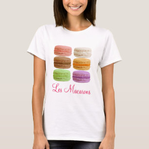 Camiseta Les Macarons - pastels muti-coloridos