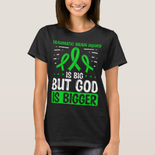 Camiseta Lesão cerebral traumática Sensibilização Deus