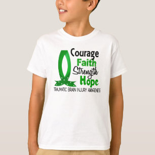 Camiseta Lesão cerebral traumático da esperança da forç