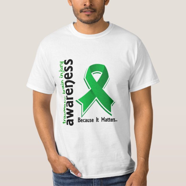 Camiseta Lesão cerebral traumático TBI da consciência 5 (Frente)